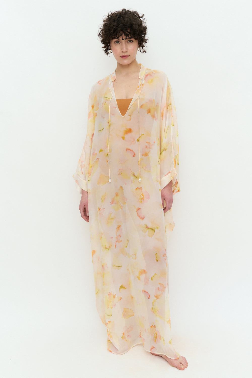 Sakura Caftan Jaune