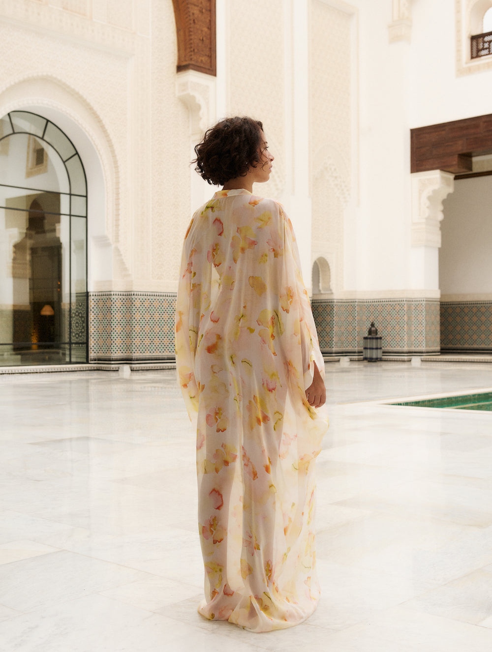 Sakura Caftan Jaune